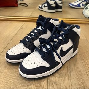 Championship Navy Nike Dunks‎ High